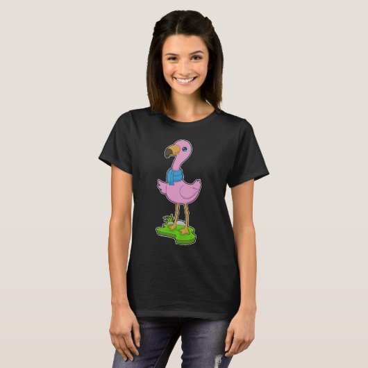 T-shirt Flamant rose Scarf (Devant entier)