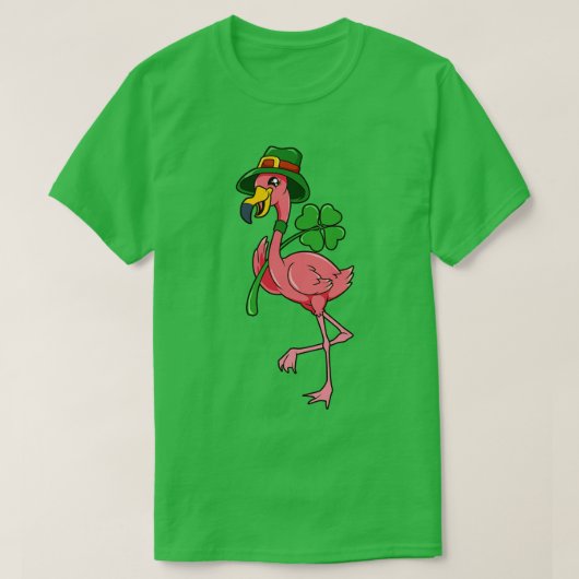 T-shirt Flamant rose St patrick Flamant rose (Design devant)