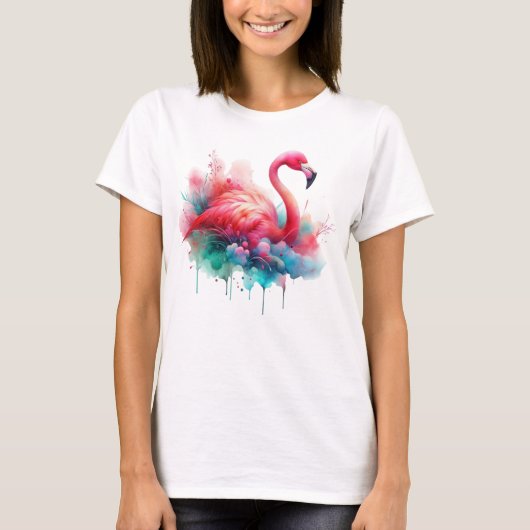 T-shirt Flamant Rose Sublimation (Devant)