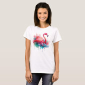 T-shirt Flamant Rose Sublimation (Devant entier)