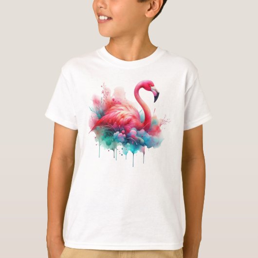 T-shirt Flamant Rose Sublimation (Devant)