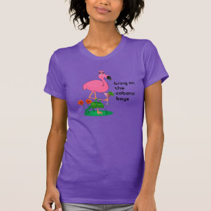 T-shirt Flamant rose/T-shirt drôles garçons de cabane
