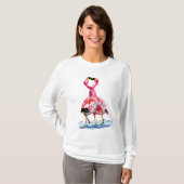 T-shirt Flamant rose Tango 2 (Devant entier)