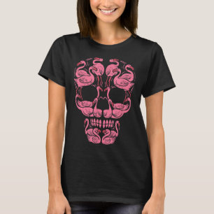 T-shirt Flamant rose Tropical Pink Flamant rose Crâne Canc