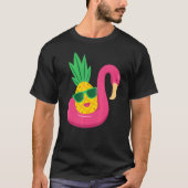 T-shirt Flamant rose Upside Down Pineapper Swinger Hommes (Devant)