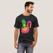 T-shirt Flamant rose Upside Down Pineapper Swinger Hommes  (Devant entier)