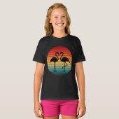 T-shirt flamant rose vintage (Devant entier)