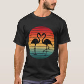 T-shirt flamant rose vintage (Devant)