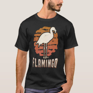 T-shirt Flamant rose Vintage Retro Classic animal coucher