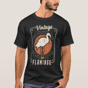 T-shirt Flamant rose Vintage Retro Classic Animal Love 1