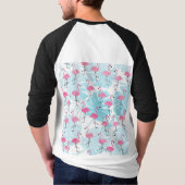 T-shirt Flamants gracieux et feuilles de monstère (Dos)