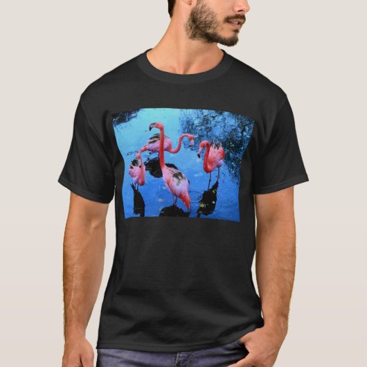 T-shirt Flamants roses dansant (Devant)