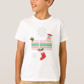 T-shirt Flambée de mots de Noël (Devant)