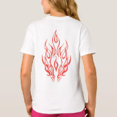 T-shirt Flame Spirit Face | Tribal Fire Silhouette Art (Dos)