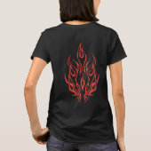 T-shirt Flame Spirit Face | Tribal Fire Silhouette Art (Dos)