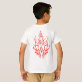 T-shirt Flame Spirit Face | Tribal Fire Silhouette Art (Dos entier)