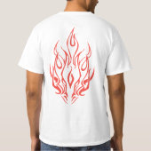 T-shirt Flame Spirit Face | Tribal Fire Silhouette Art (Dos)
