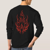 T-shirt Flame Spirit Face | Tribal Fire Silhouette Art (Dos)