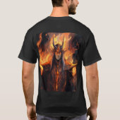 T-shirt Flameborn Sauron : Forme elfe réinventée (Dos)