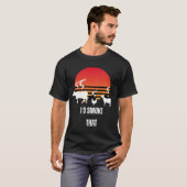 T-shirt Flames de barbecue : Conception sensorielle (Devant entier)