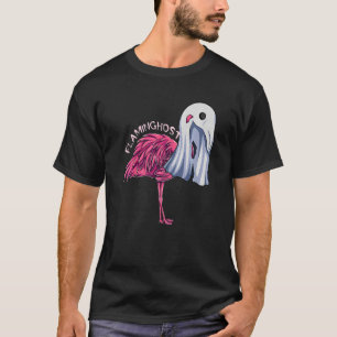 T-shirt Flamghost Flamant rose rose Fantôme Costume d'Hall