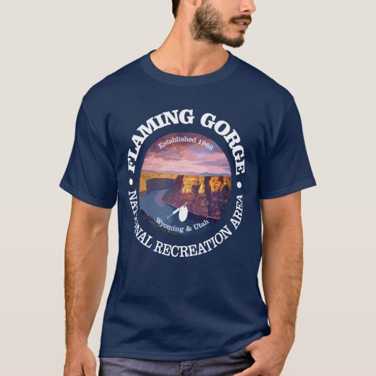 T-shirt Flaming Gorge NRA (rd) (Devant)