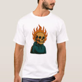 T-shirt Flaming Skull (Devant)