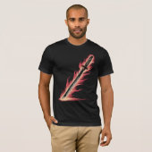 T-shirt Flaming Sword Tee | Fire Blade Graphic Shirt (Devant entier)