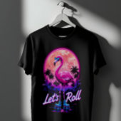 T-shirt Flamingo à roulettes