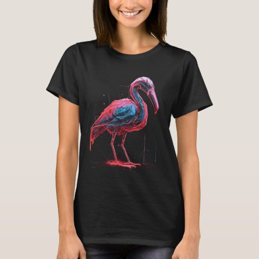T-shirt Flamingo artwork animal animal flamingo 20 (Devant)