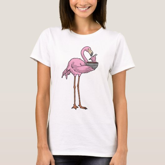 T-shirt Flamingo Cuisine Ramen Cuisson (Devant)