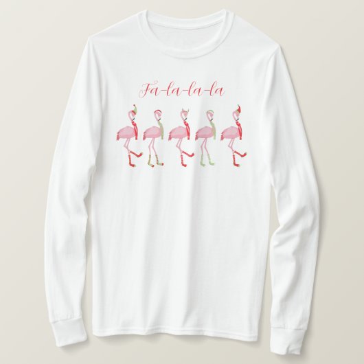 T-shirt Flamingo de Noël (Design devant)