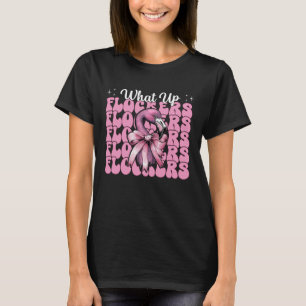 T-shirt Flamingo Fille Maman Rose Coquette Nœud Qu'est-ce