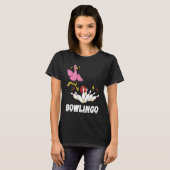 T-shirt Flamingo Funny Bowling Bowler Strike Bowling Pin B (Devant entier)