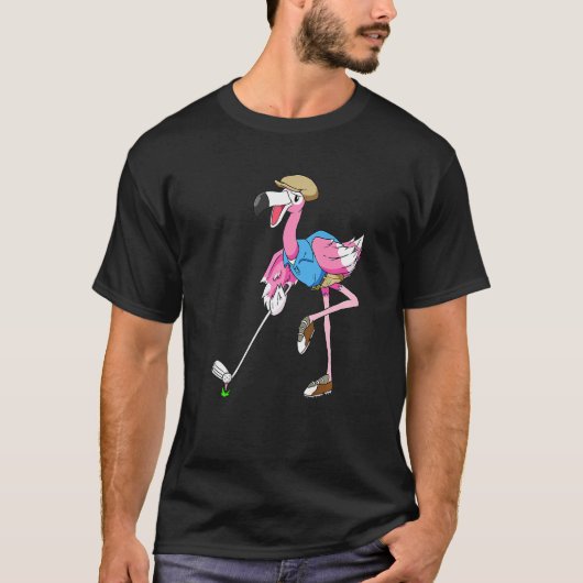 T-shirt Flamingo Golf Vacation  Golfing Club (Devant)