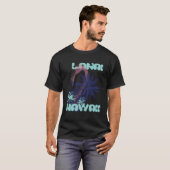 T-shirt Flamingo Hawaii Lanai Palm trees Vacation Ocean (Devant entier)