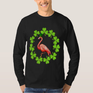 T-shirt Flamingo irlandais vert Saint Patricks Day 2022 Ch