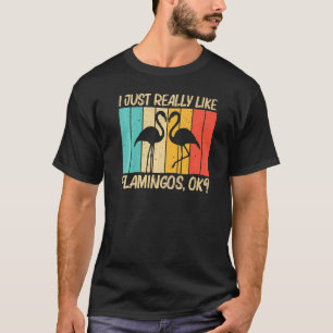 T-shirt Flamingo Mignon Pour Hommes Femmes Flamingo Oiseau