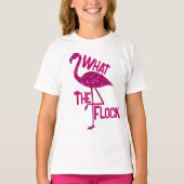 T-shirt Flamingo pétillant rose Ce que le troupeau (Devant)