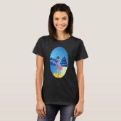 T-shirt Flamingo Pirate Buccaneer Sea (Devant entier)