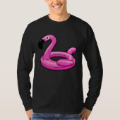 T-shirt Flamingo Pool Floaty (Devant)