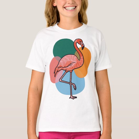 T-shirt Flamingo Pop (Devant)
