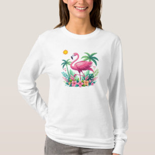 T-shirt Flamingo rose tropicale/Floride