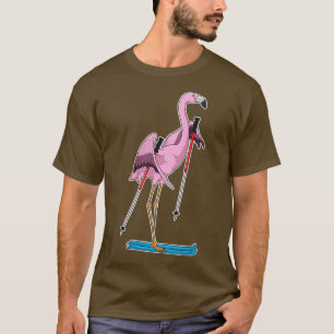 T-shirt Flamingo Skier Ski