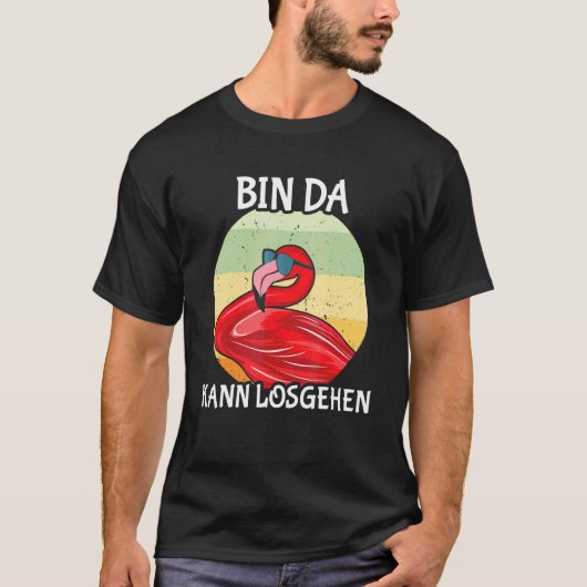 T-shirt Flamingo Unpunctual Bin Da Peut-être (Devant)