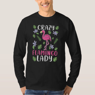 T-shirt Flamingo Women Crazy Flamingo Lady
