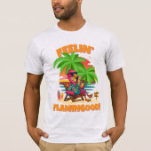 T-shirt Flamingood Flamant rose amusant Feelin Design été (Devant)