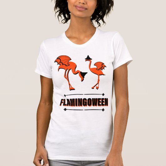 T-shirt Flamingoween - Halloween (Devant)