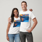 T-shirt Flamme bleue (Unisexe)