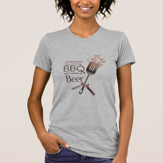 T-shirt Flamme Cute BBQ Prévision Tee (Devant)